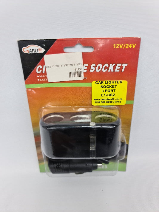 CAR LIGHTER PLUG 3 PORT
