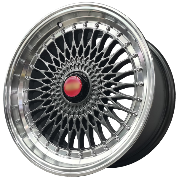 17X8.5J 9/100 ET25 GREY CHROME STUD