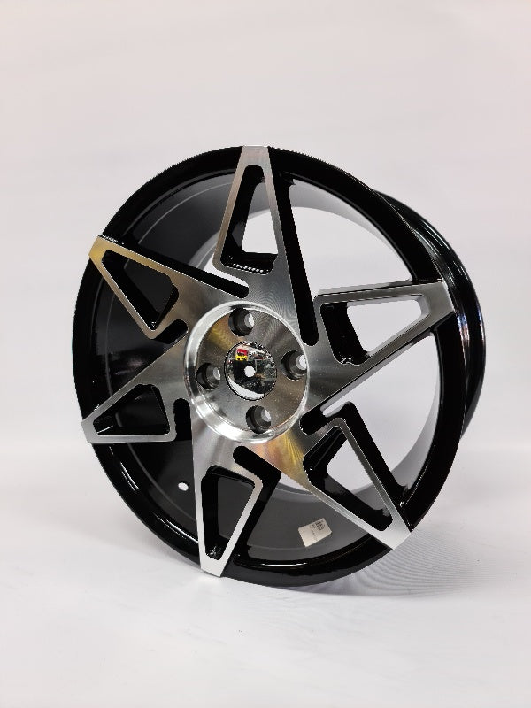 15X7 4X100 MATT BLACK