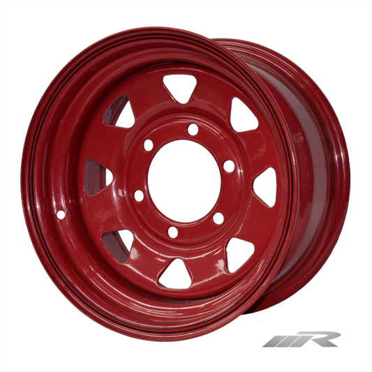 6X139 14X7 CHERRY RED STEEL