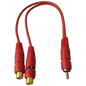 SPLITTER RCA 2 FEMALE TO 1 MALE