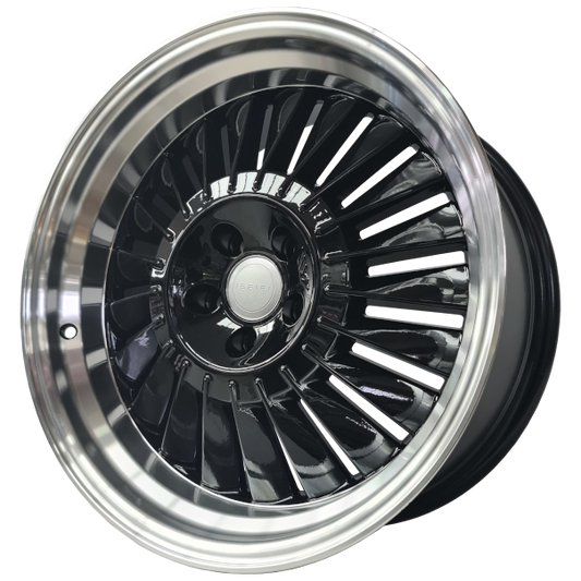 17X8.25 5X100 BLACK ISP