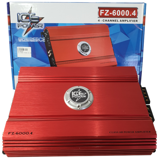 ICE POWER 7000W 4CH AMP RED