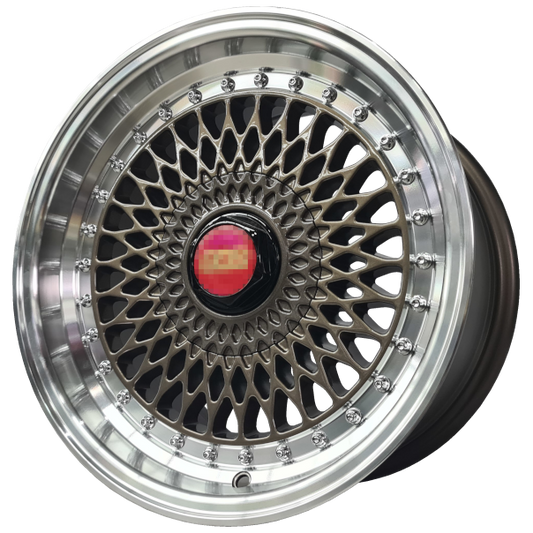 15X8.25J 4/100/114.3 ET20 BRONZE CHROME NUT